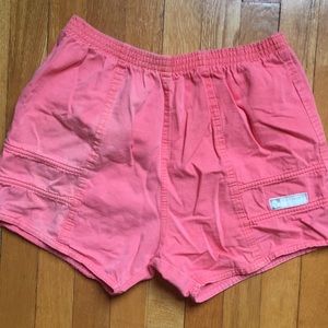 Vintage Highwaisted Starburst Orange Shorts SZ M